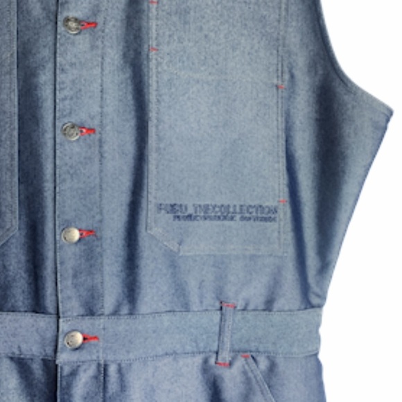 Fubu RARE Boiler Suit XL Vintage 1990's Sleeveless Mechanic NWOT Streetwear - Picture 6 of 12